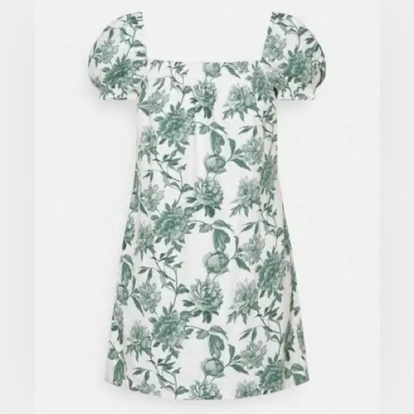 Abercrombie & Fitch Trapeze Mini Dress Smocked XS - Picture 2 of 5